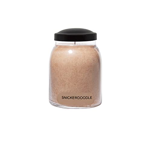 A Cheerful Giver — Snickerdoodle - 34oz Papa Scented Candle Jar with Lid - Keepers of the Light - 155 Hours of Burn Time, Gift for Women, Brown