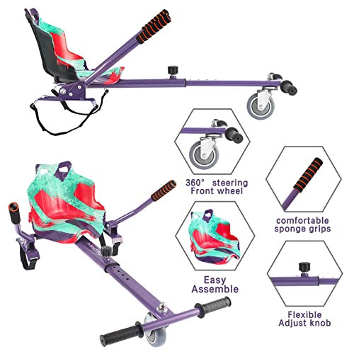 Hoverboard Seat Attachment Go Kart Accessories Adjustable Frame HoverKart for 6.5