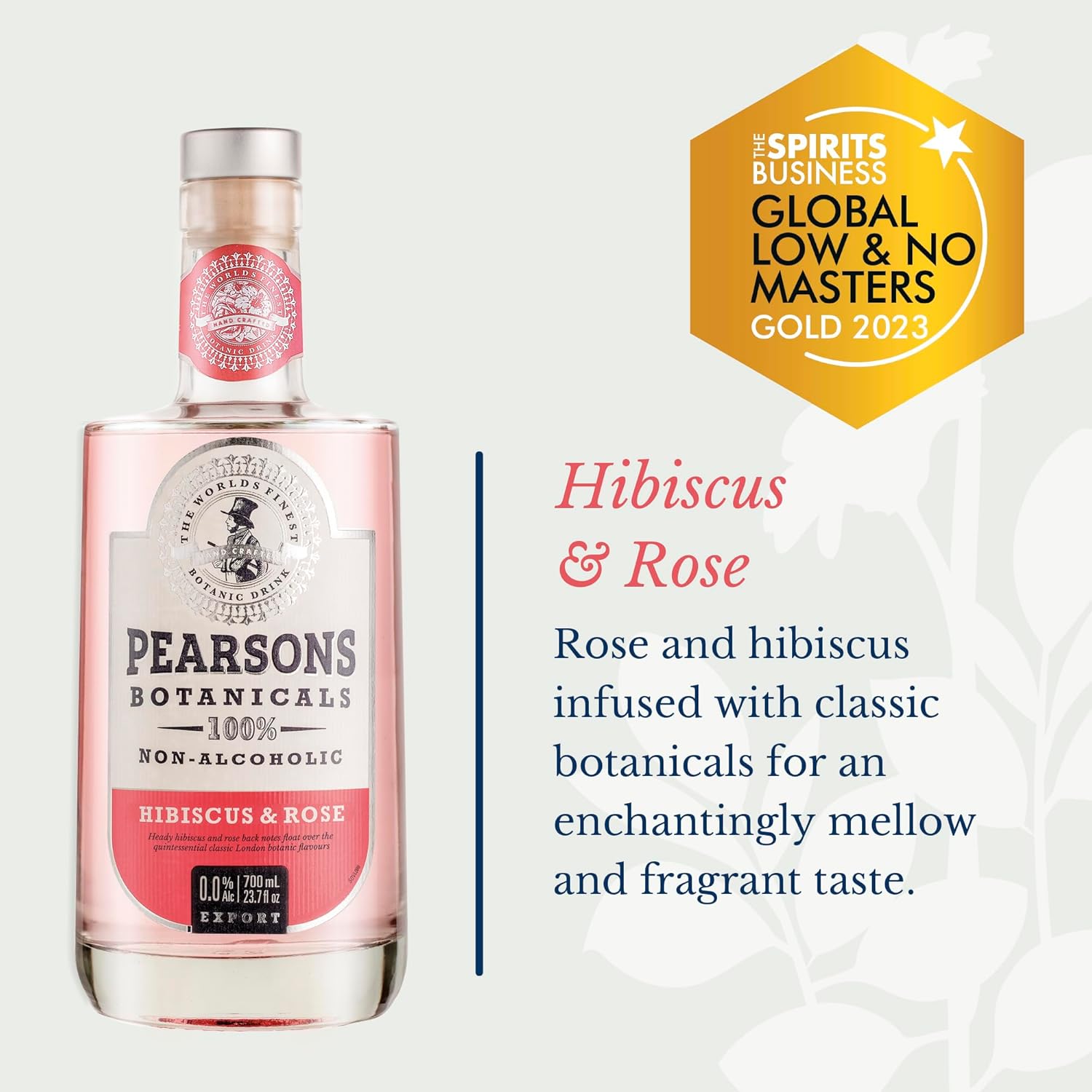 Pearsons Botanicals Rhubarb & Ginger and Hibiscus & Rose Gin Alternative | Award-Winning Non Alcoholic Spirits | Premium Non Alcoholic Drinks by Spirits of Virtue (700ml)
