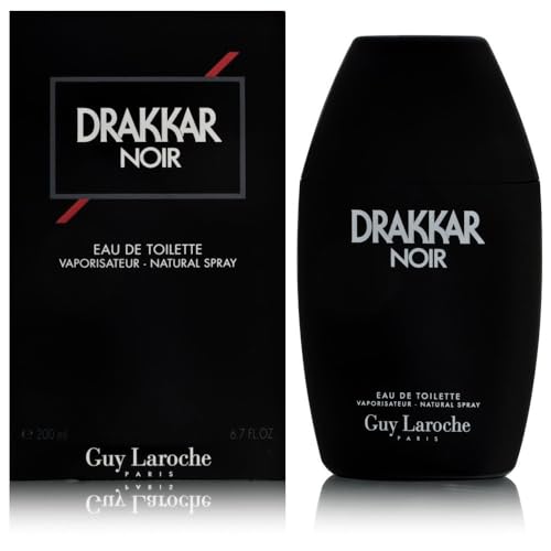 Drakkar Noir By Guy Laroche - Original Vintage Designer Fragrance Blend For Men - Fresh, Classic Evening Scent - Long Lasting Amber Fougere Aroma With Spicy Citrus Notes - 3.4 Oz EDT Spray