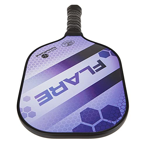 Rally Flare Graphite Pickleball Paddle | 2 Player Pack with Pickleballs and Paddle Covers | Polymer Honeycomb Core, Graphite Hybrid Composite Face | Lightweight