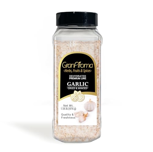 GranAroma Dried & Minced Garlic, 5 lb, Versatile Seasoning, Dehydrated