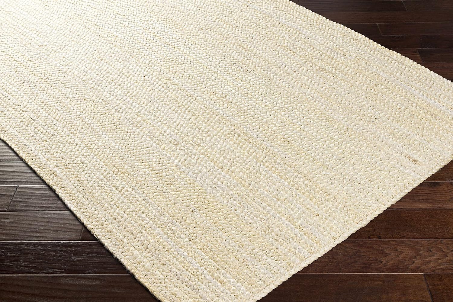 Hauteloom Pangnirtung Sea Grass Jute Rug - Natural Fiber Area Rug - Natural Farmhouse Look Carpet - Rattan Wicker Look Carpet - Light Brown, Light Beige, Cream - 6' x 9' Oval