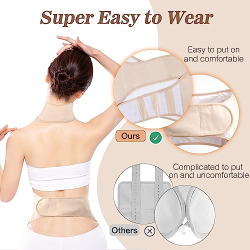 Castor Oil Pack Wrap, Reusable Organic Castor Oil Packs Kit for Liver Detox with Elastic Band, Castor Oil Pack Compress Kit for Waist and Neck, Machine Washable, Anti Oil Leak (Oil NOT Included)