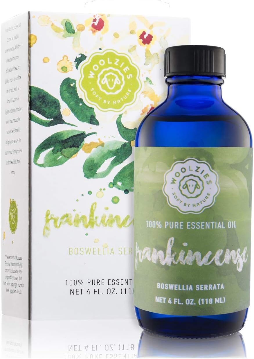 Woolzies 100% Pure Frankincense Essential Oil, 4 Fl Oz, Therapeutic Grade