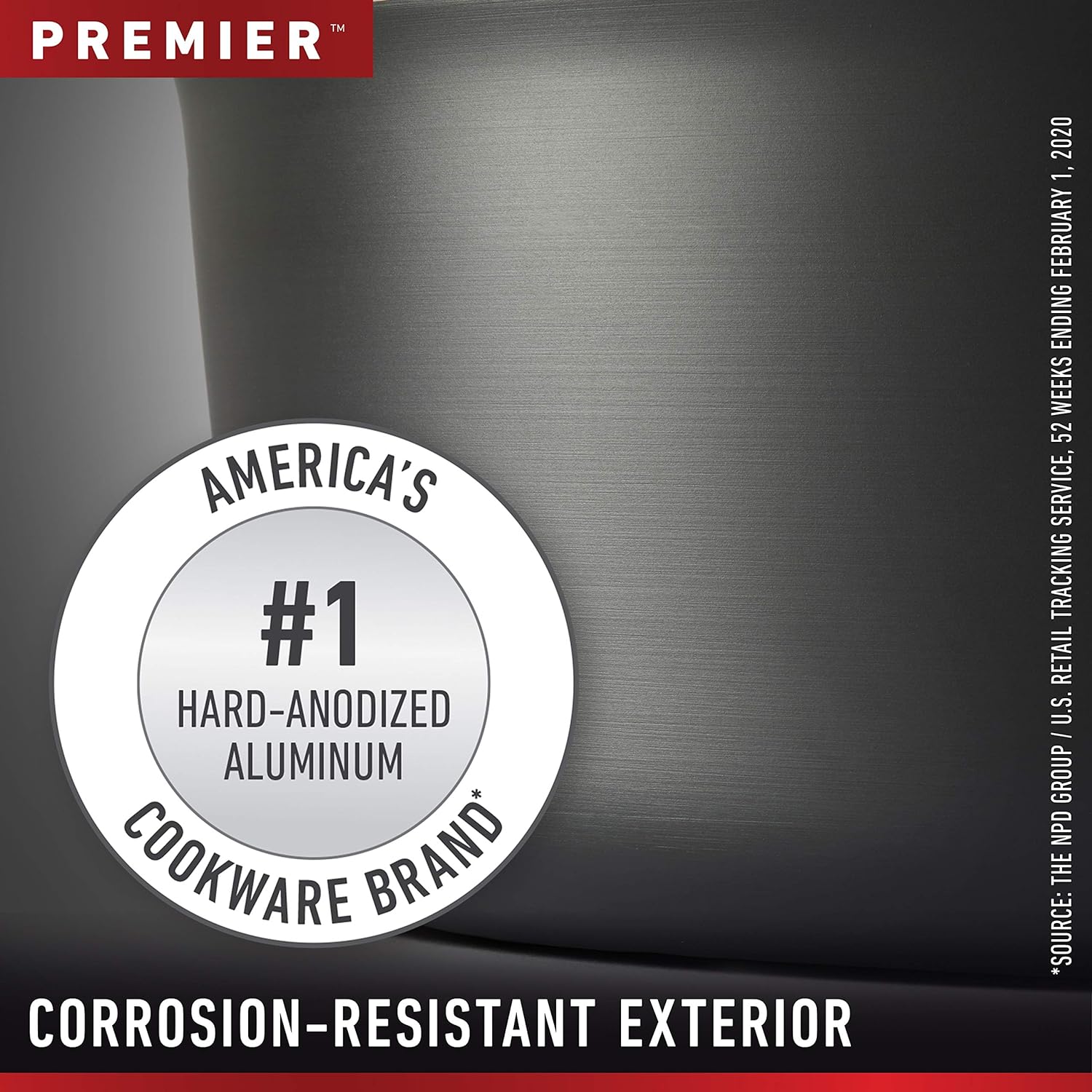 Calphalon 2029659 Premier Hard-Anodized Nonstick 3.5-Quart Pour and Strain Saucepan with Cover, Black