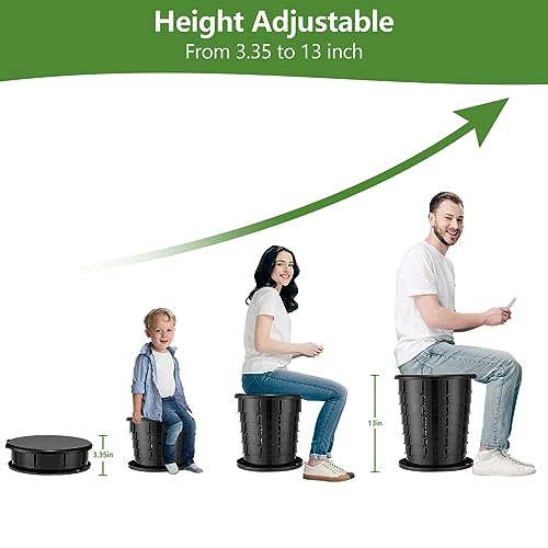 Camping Toilet, Portable Toilet for adults with Adjustable Height - Foldable Travel Toilet Perfect for Outdoor and Indoor Use, Emergency Situations, Traffic Jams, Cars, Tents, Boats