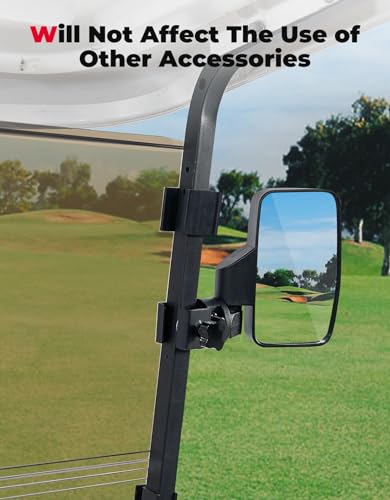 KEMIMOTO Golf Cart Windshield Compatible with Club Car Precedent Gas/Electric (04-Up), Foldable Replacement Windshield with Anti-UV and Impact Resistant Acrylic,Tinted