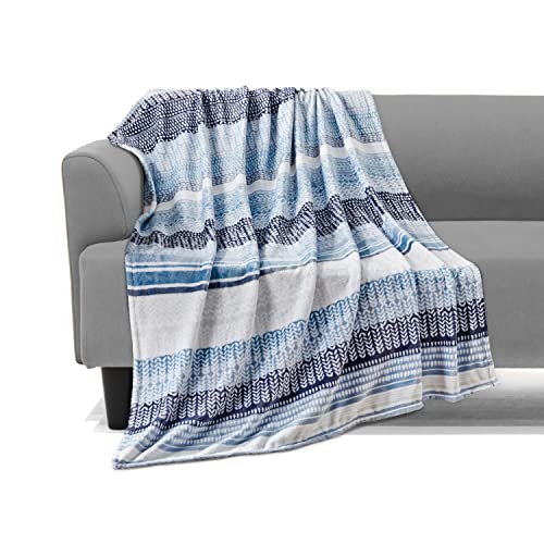 Elegant Comfort Lightweight Printed Throw Blanket- All Season, Ultra Soft, Cozy and Plush- Decorative Throw Blankets, Perfect for Lounging, 50 x 70 inches, American Flag, Throw Blanket