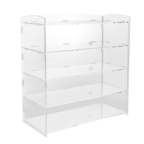 5-Tier Acrylic Display Case - Clear Bakery Pastry Display Case - Retail Display Counter Cases - Acrylic Display Shelf - Donut Cookie Display Cabinet - 360° Visible - 18.7 x 8.5 x 24.4in