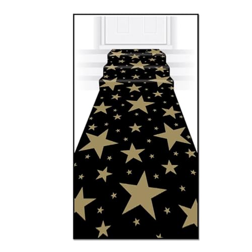 Beistle Novelty Red Carpet Aisle Runners 2 Piece – Awards Night VIP Hollywood Party Supplies - Christmas Runway Rug for Holiday Parties – Wedding Entrance Decor
