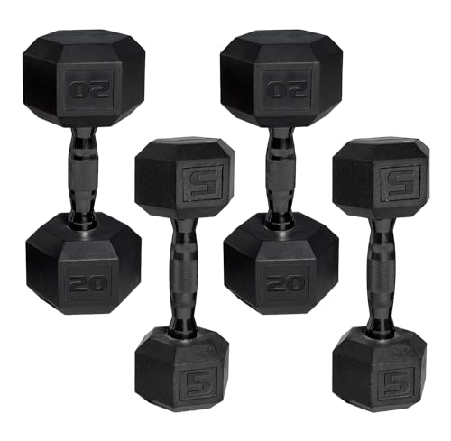 CAP 50 lbs Coated Dumbbell Set | Multiple Styles