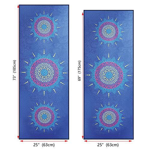 Non-Slip Yoga Towel Microfiber Yoga Mat Blanket for Hot Yoga Bikram Pilates Gym Towels for Sweat (73