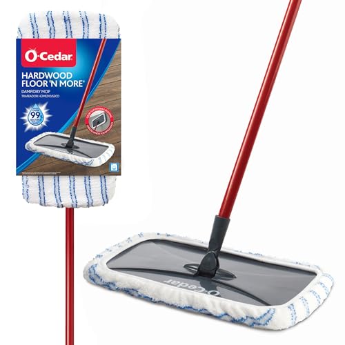 O-Cedar Hardwood Floor 'N More Microfiber Mop,White