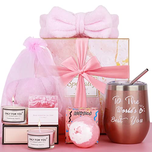Birthday Gifts for Women,Relaxing Spa Gift for Women,Unique Happy Birthday Bath Set Gift Box for Her Mom Sister Best Friend,Mothers Day Gifts for women 40th 50th 60th Birthday Gifts Self Care Gifts