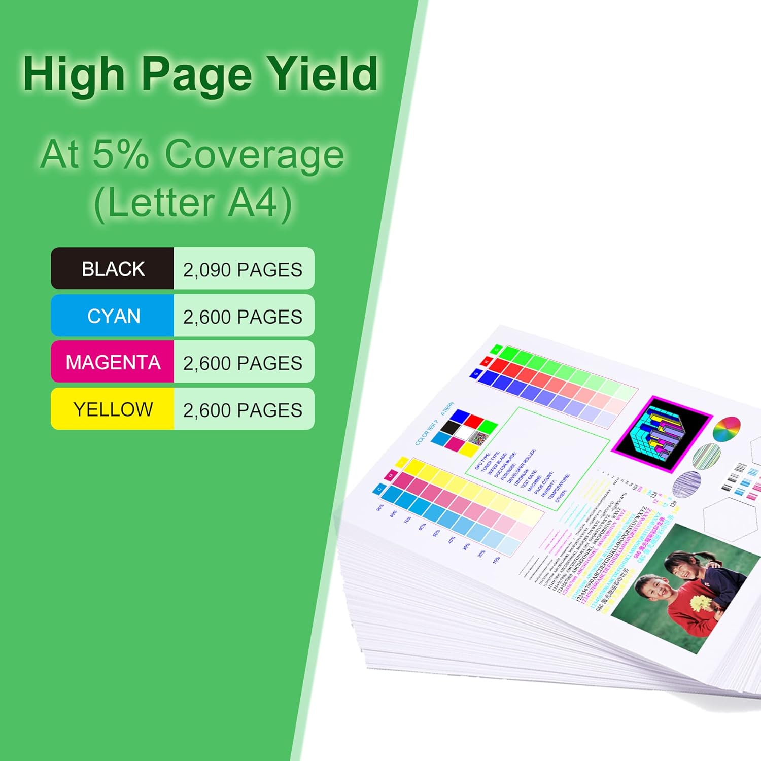 Replacement for HP 305A Toner Cartridges Set Works with Pro 400 Color M451dw M451nw M451dn MFP M475dw M475dn Pro 300 M375nw (Black,Cyan,Magenta,Yellow)