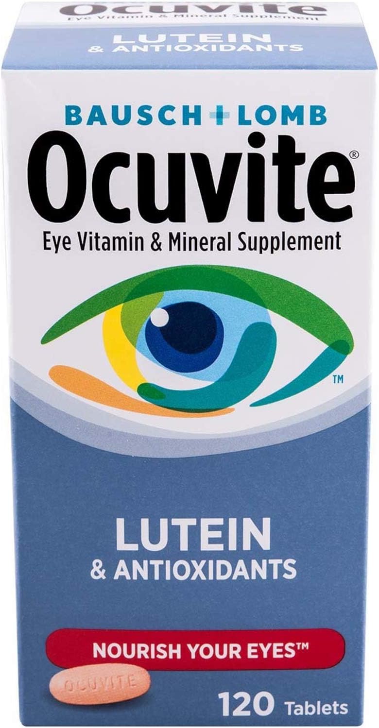 Ocuvite Nutrition For Eyes, Tabs By Bausch and Lomb 120'S ( pack of 3)