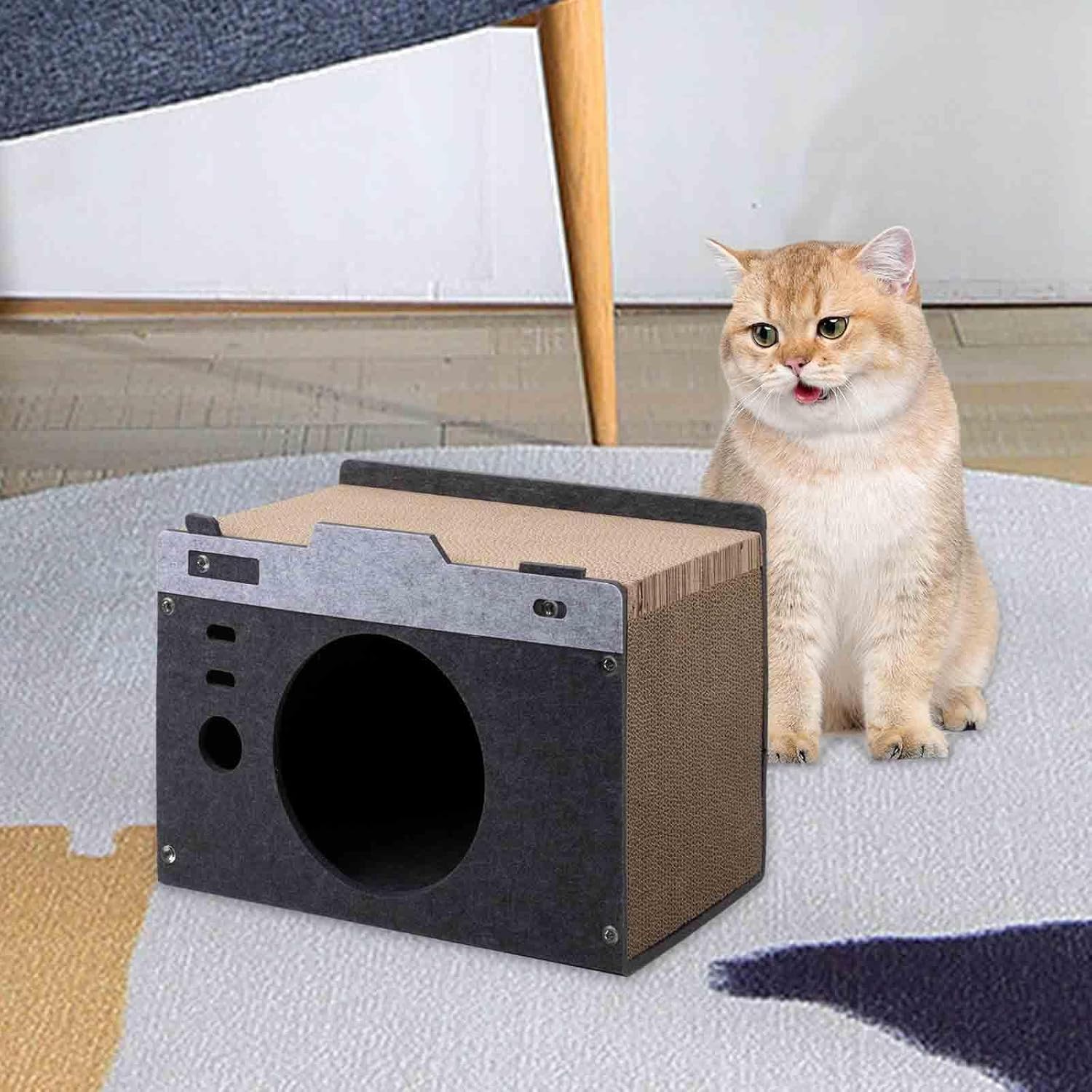 Cat Scratch Board Scratcher Cardboard Pad Scratch Bowl Gifts Interactive Toy Lounge Bed Unique Design Grinding Claw