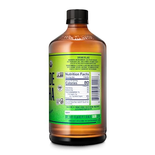 Health-Ade Pink Lady Apple Kombucha, 48 fl OZ, Red-Yellow