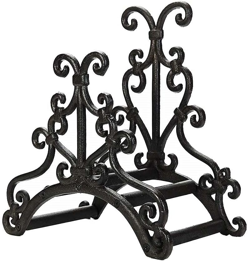 Cast Iron Sturdy Garden Hose Butler, Decorative Hose Holder Heavy Duty Water Hose Rack Durable Wall Hose Hanger For Outside Garden Lawn Yard