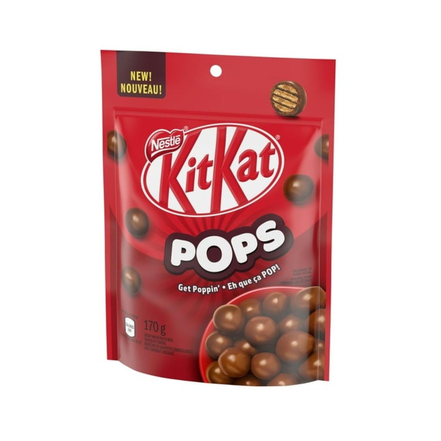 Generic KIT-KAT POPS Milk Chocolatey Snacks Pouch, 170 g/6 oz (Pack of 3) Shipped from Canada, Mini