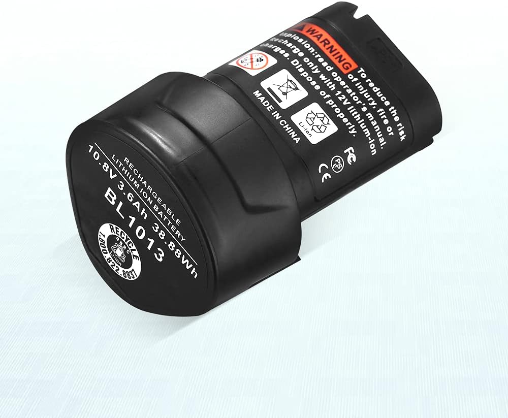 Powerextra 2 Pack 10.8v 3600mAh Li-ion Replacement Battery Compatible with Makita BL1013 Makita BL1014 Battery 194550-6 194551-4 195332-9