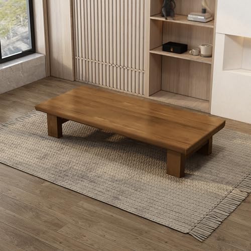 Low Coffee Table for Sitting on The Floor, Coffee Table Low, Wooden Coffee Table Furniture for Living Room, Reception Rooms, Tatami