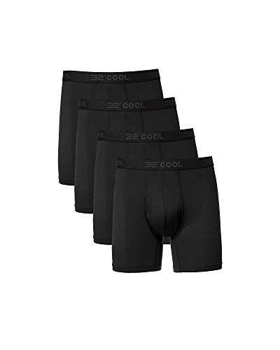 32º DEGREES Mens 4-Pack Active Mesh Quick Dry Performance Boxer Brief