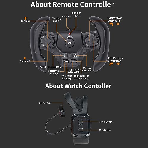 RC Car Shoot Nerf Bullet, Remote Control Hand Gesture Stunt Drift Truck, Hand Remote, 360°Rotating Battle Tanks with Soft Bullets Water Bomb, Spray, Music, Led, Toy Gifts（Green）…