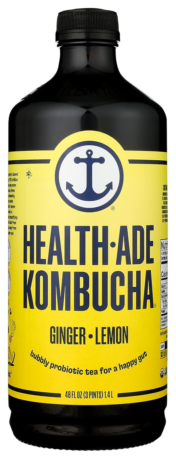 Health-Ade Ginger-Lemon Kombucha, 48 Fl oz