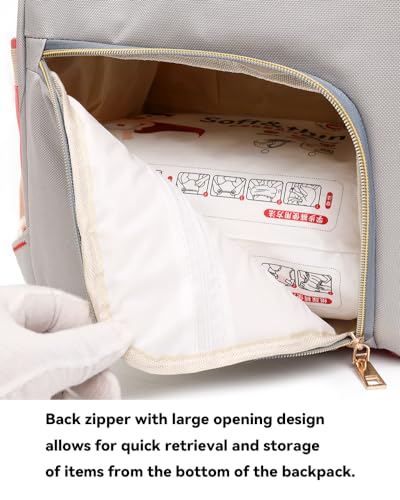 Diaper Bag Backpack, Waterproof Travel Backpack with 3 Insulated Pockets and a Wet Pocket and Stroller Straps (Black)