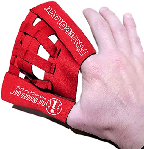 Insider Bat FingerGlove WebGlove Mini Training Glove - Baseball Softball Hand Eye Coordination Training Aid Tool Equipment