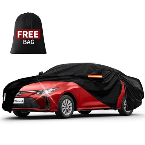 Waterproof Car Cover for Jeep Wrangler 2 Door JK JL TJ YJ CJ Sahara 1987-2024, Windproof Outdoor Full Exterior Sun Rain Snow Hail Protection with Driver Door Zipper