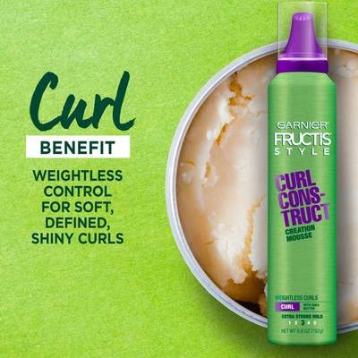 Garnier Fructis Style Curl Construct Creation Mousse Extra Strong Hold, 6.80 Ounces