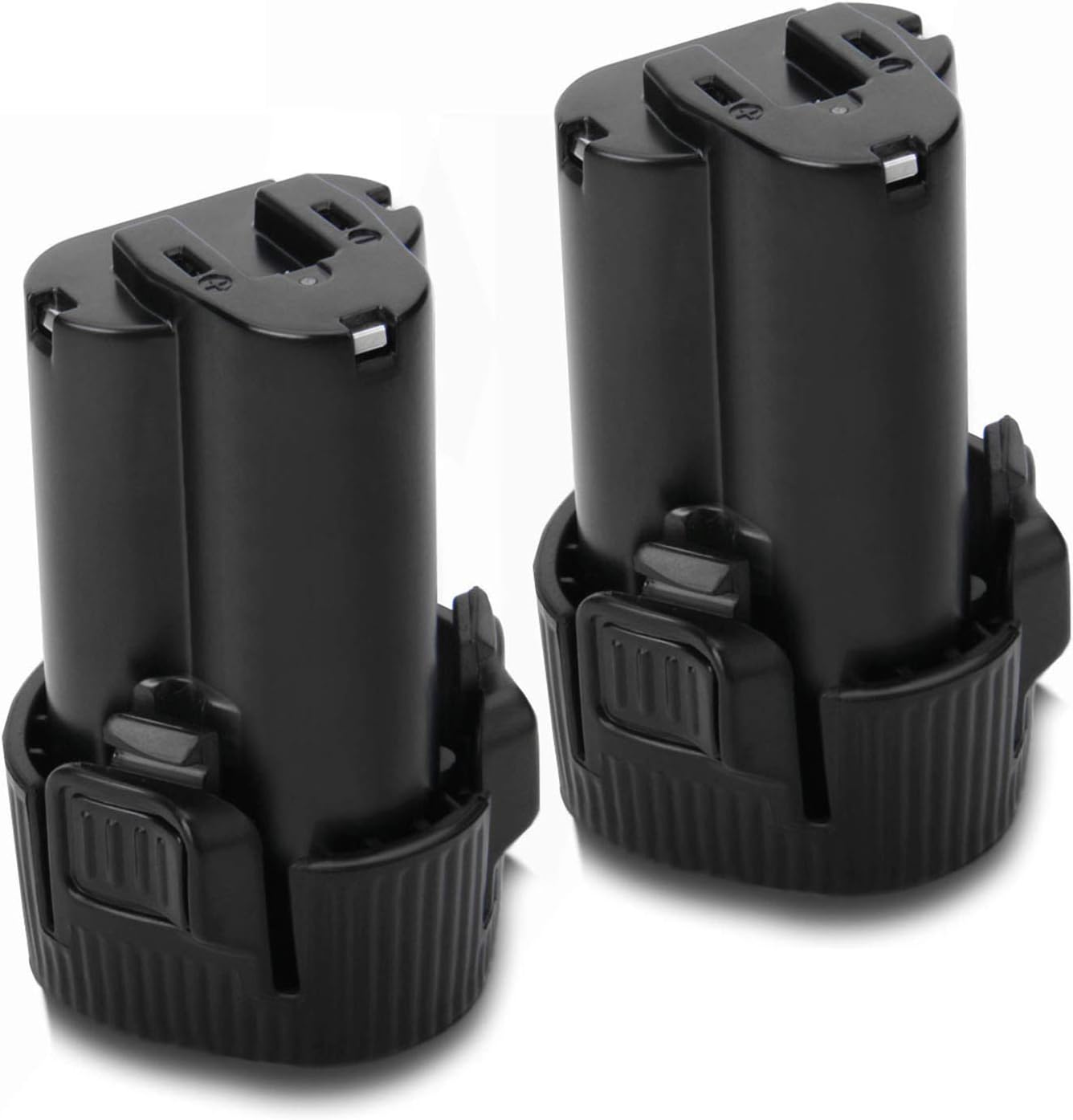 Exmate 2 Pack 10.8V 2.5Ah Li-ion Replacement Battery Compatible with Makita BL1014 BL1013 194550-6 194551-4 195332-9, 10.8V Li-ion Battery