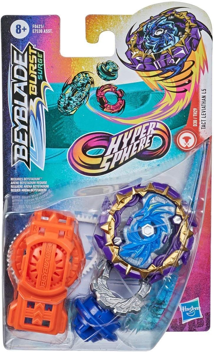 Beyblade Burst Rise Hypersphere Tact Leviathan L5 Starter Pack - Balance Type Battling Game Top and Launcher, Toys Ages 8 and Up