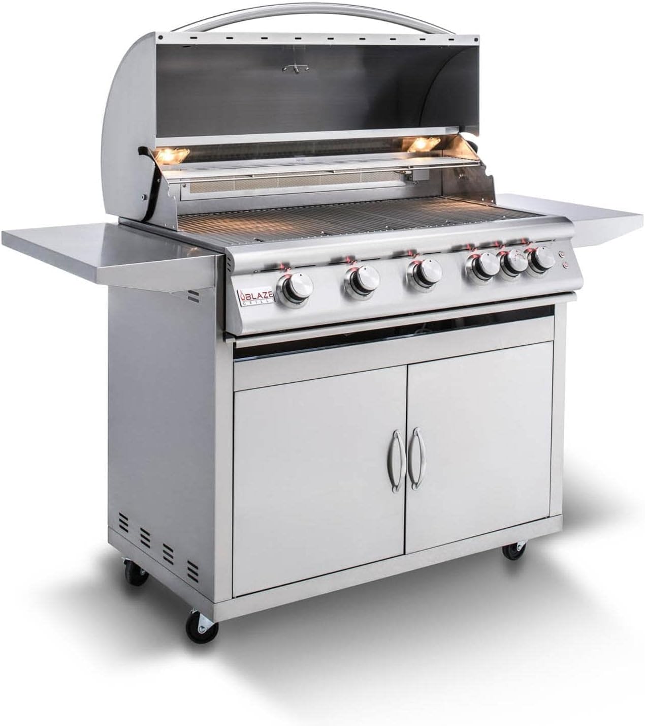 Blaze Premium LTE 40-Inch 5-Burner Propane Gas Grill With Rear Infrared Burner & Grill Lights - BLZ-5LTE2-LP