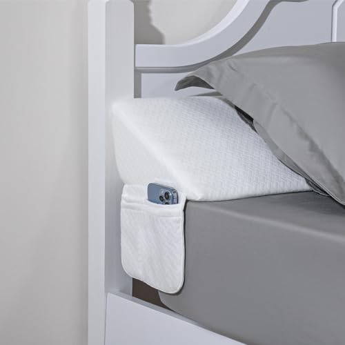 Forias Bed Wedge Pillow for Headboard, Bed Gap Filler(0-7