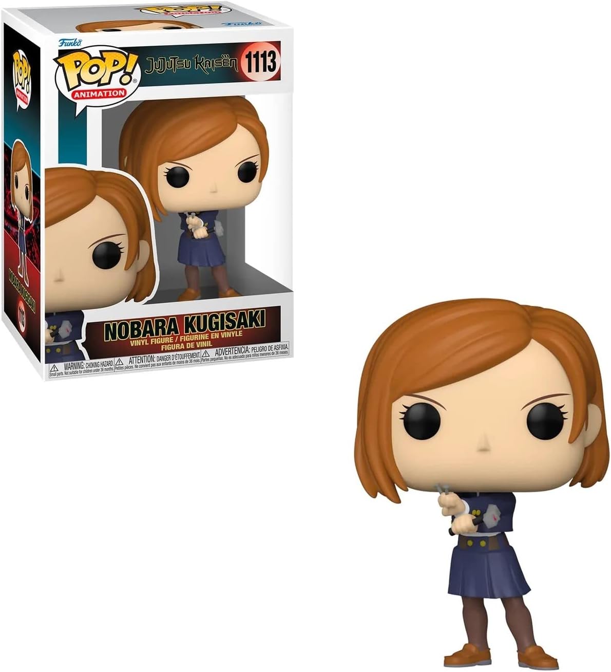 POP Jujutsu Kaisen - Nobara Kugisaki Funko Vinyl Figure (Bundled with Compatible Box Protector Case), Multicolor, 3.75 inches