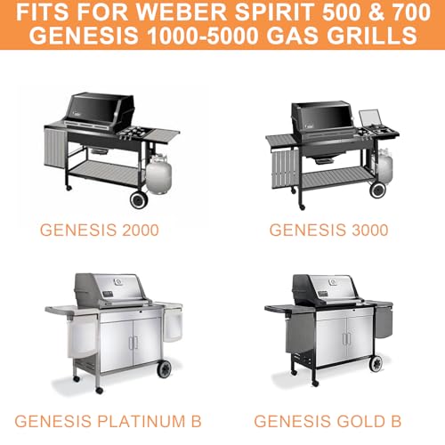 Propane Hose for Weber Adapter Hose 6501, for Weber Q Grill Parts Weber Q SER, Gas Go-Anywhere Grills, Weber Traveler Portable Gas Grill, Summit Charcoal, Kamado S6 & Select Performer Models,6FT,Black