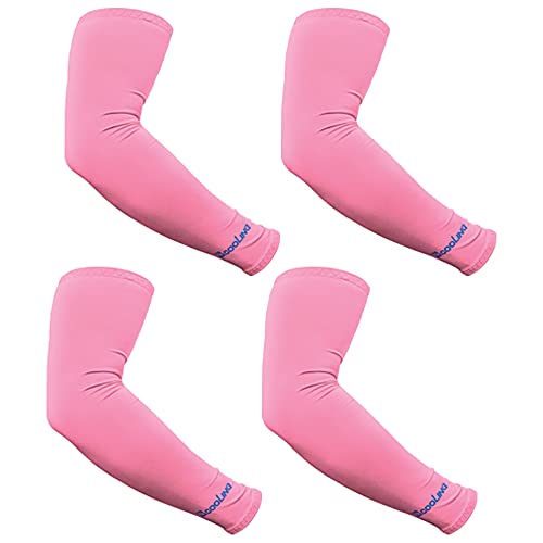 Beauty Town 2 Pairs Arm Sleeves UV Protection Cooling Sun Protector Tattoo Coverage Compression For Men & Women