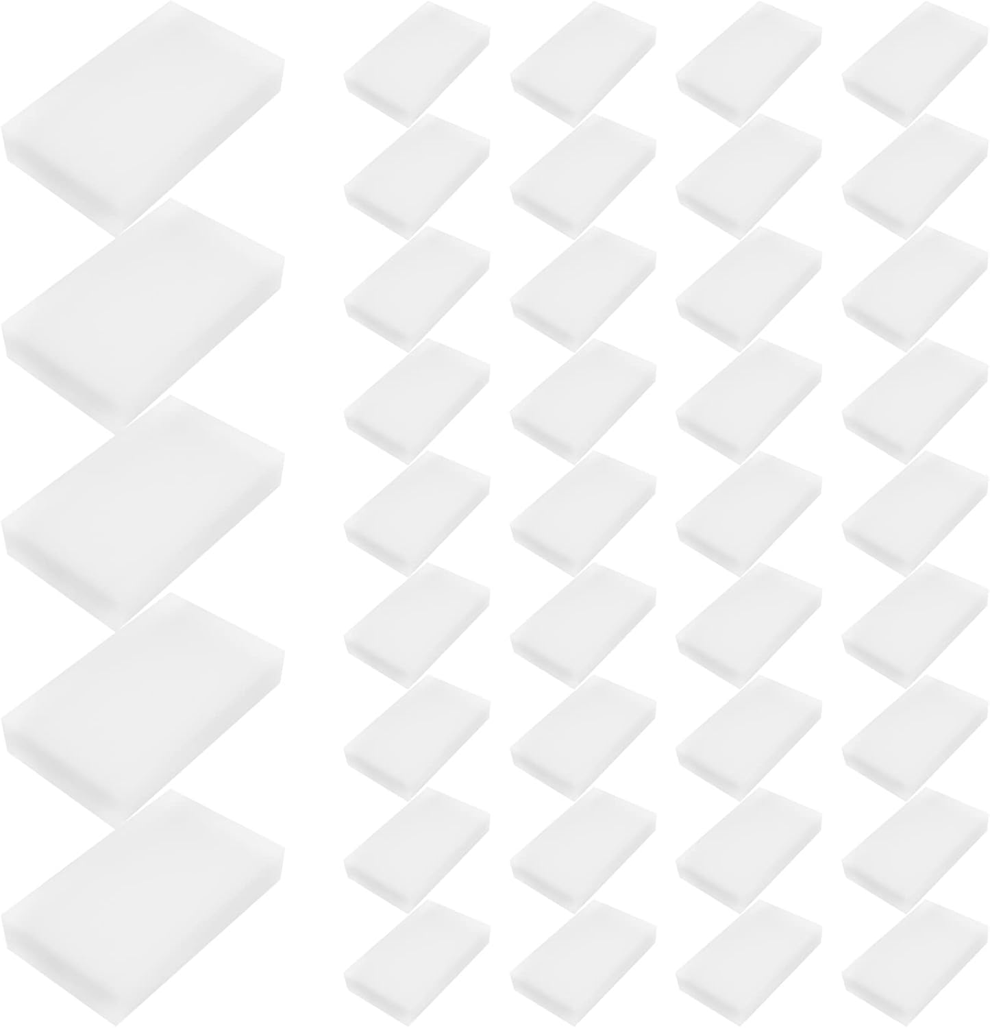 Magic Cleaning Sponges Eraser, Household Sponge Eraser Cleaner Foam Cleaning for Kitchen, Furniture, Car, Leathe (50 Pack)