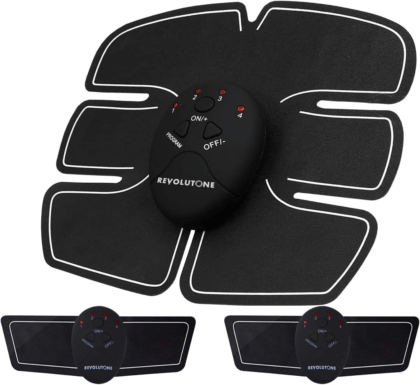 Abs Stimulator Fitness Belt and Abdominal Toner Equipment for Muscle Adult Women and Man at Home Workout Gym