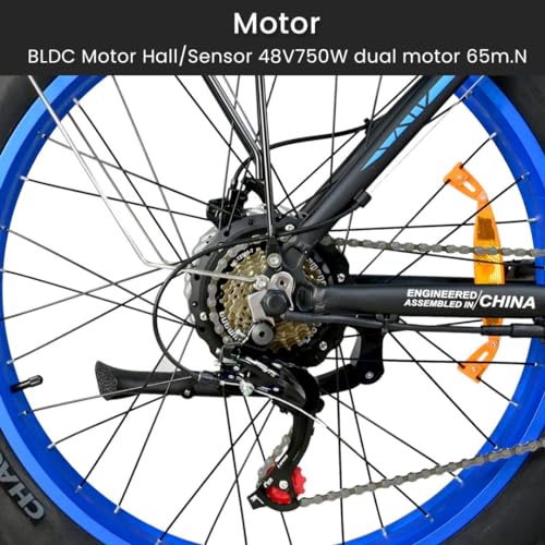 Electric Bike for Adults,Ebike with 1000W+1000W Dual Motor,E Bike with 48V 20AH Battery, 30MPH Commuting Electric Bike, High Brushless Gear Motor,Electric Bicycle for Adults 21 Speed