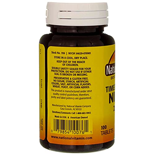 Nature's Blend Niacin Timed Release 500 mg 500 mg 300 Tabs