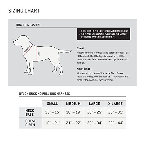 Carhartt Nylon Duck No Pull Dog Harness, Fully Adjustable Dog Harness with Quick Control Handle and Reflective Accents, Carhartt Brown, X-Large