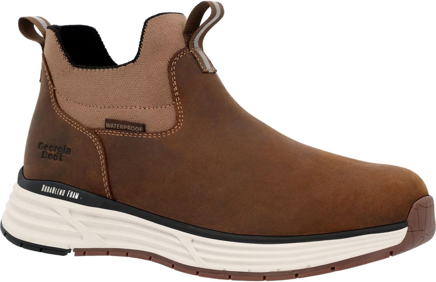 Georgia Boot DuraBlend Sport Waterproof Chelsea Work Boot Size 14(W)