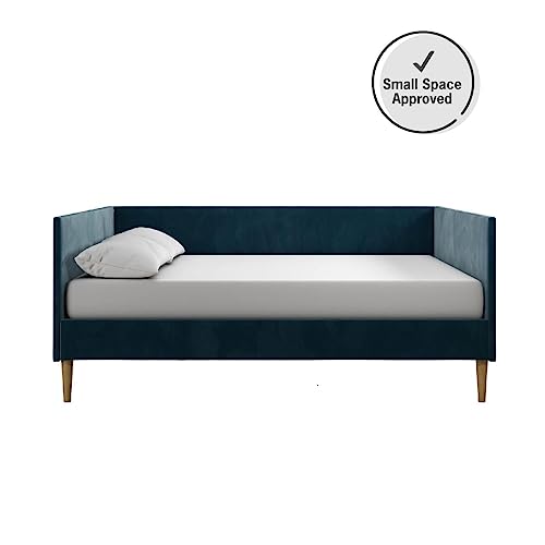 DHP Franklin Upholstered Daybed, Twin, Green Velvet