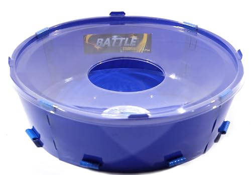 Double Decker Battle Arena Bye Stadium Drop Stadum for Beyblade Burst Battle Game Toys (Blue)