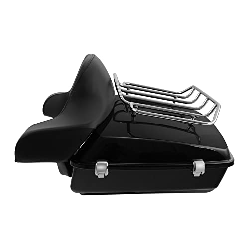 XFMT Detachable 2 Two Up Tour Pack Mounting Luggage Rack Compatible with Harley Touring Road King Street Glide Road Glide 2014-2024